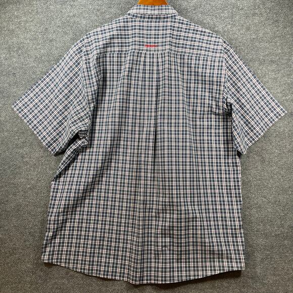 Ariat Pro Series Button Down Shirt Men's XL Blue/Red Plaid SS Western Cowboy - Picture 10 of 11